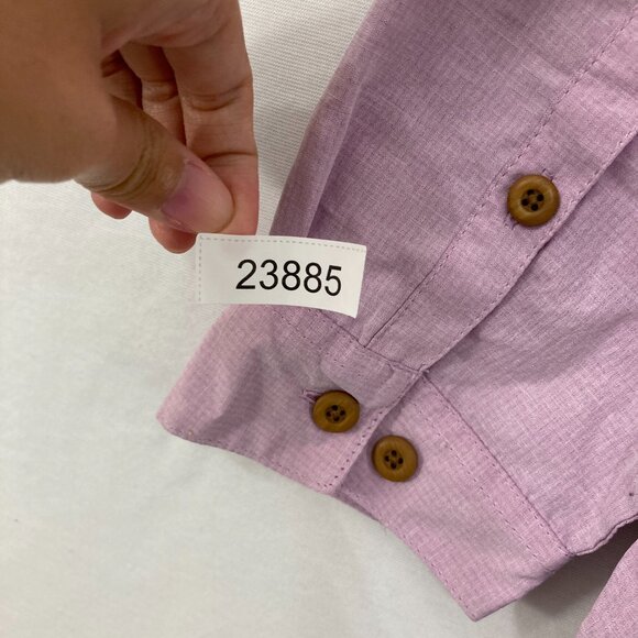 Duluth size XXL Women's Purple Long Sleeve Vented Button Down Outdoor - Picture 11 of 11